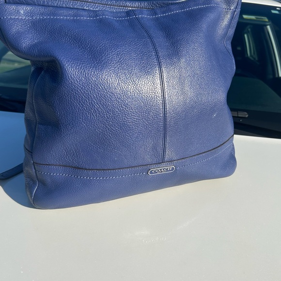 Coach Blue Leather Large Purse - Picture 16 of 16